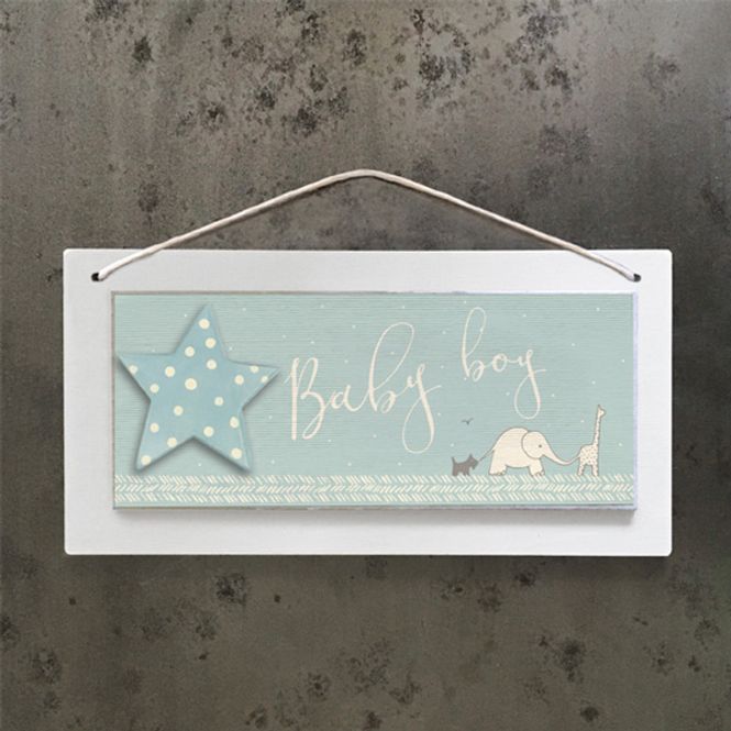 Hovedbilde Treskilt BABY BOY East of India 