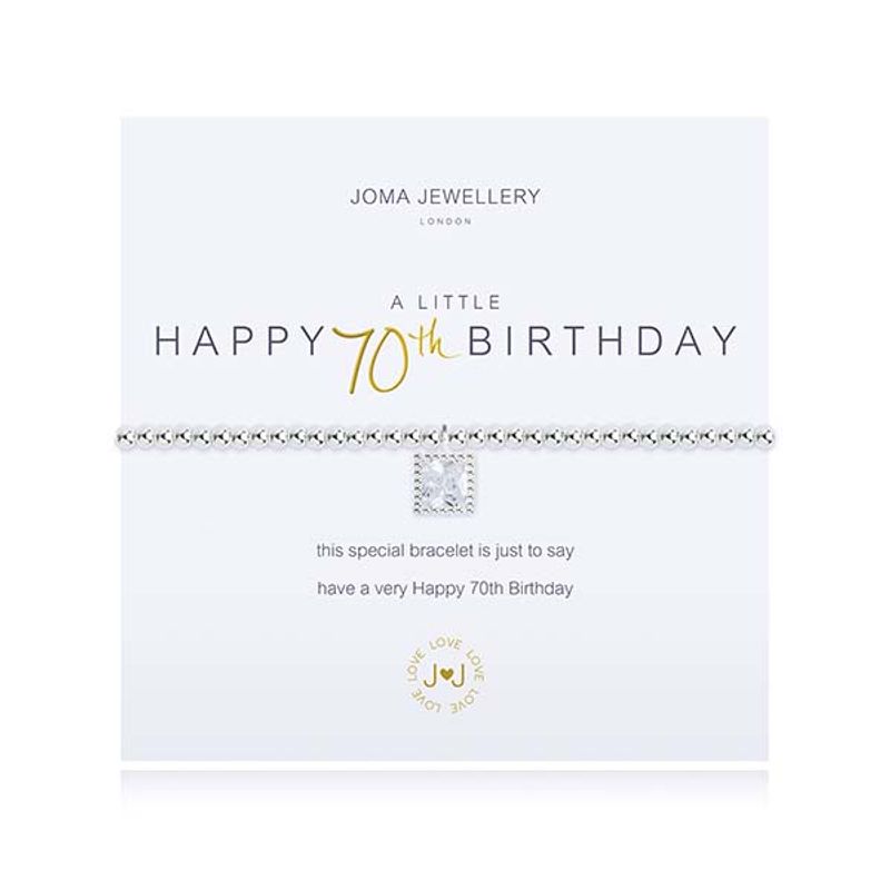 Armbånd HAPPY 70TH BIRTHDAY A Little Joma Jewellery