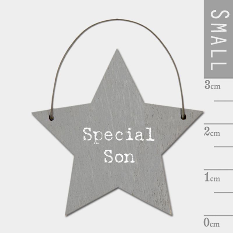 Mini skilt stjerne Special son East of India