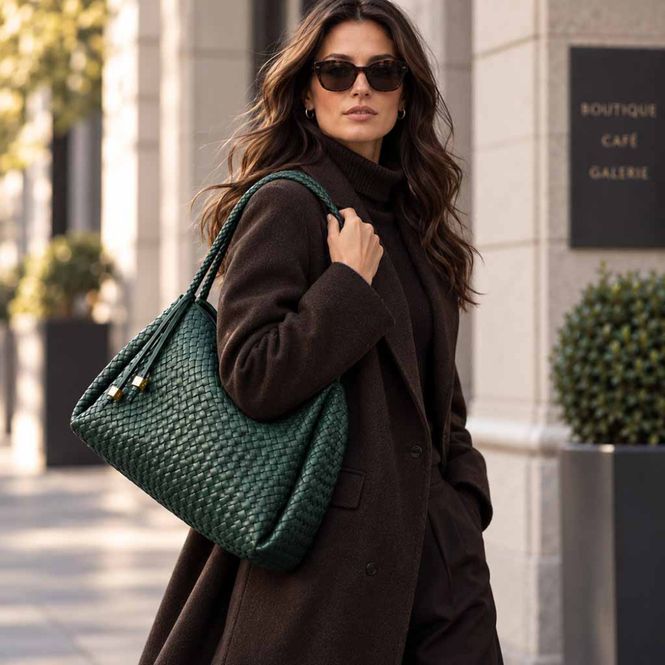 Hovedbilde Skulderveske NOVA deep teal mørk blågrønn Katie Loxton