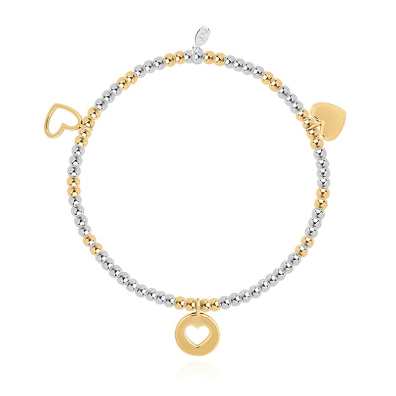 Armbånd HEART OF GOLD 3 hjerter Joma Jewellery 