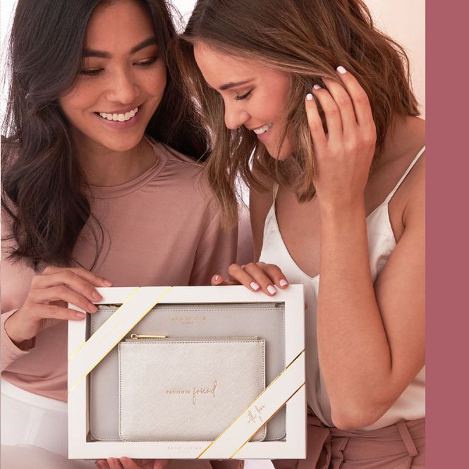 Hovedbilde Gavesett FABULOUS FRIEND 2 stk clutch Grå Sølv Katie Loxton