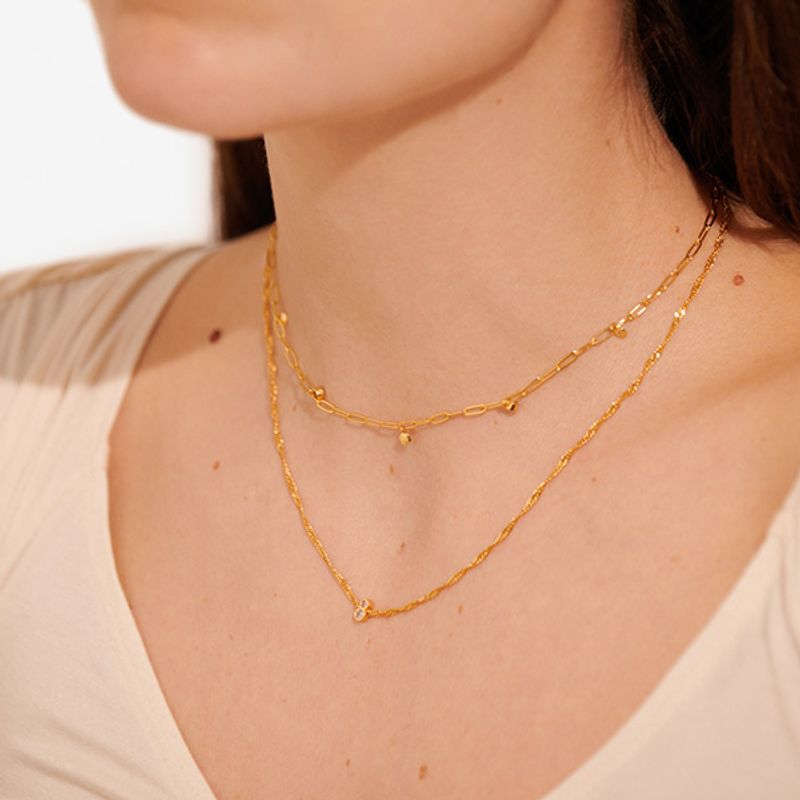 Smykke STACKS OF STYLE 2 in 1 gull Joma Jewellery