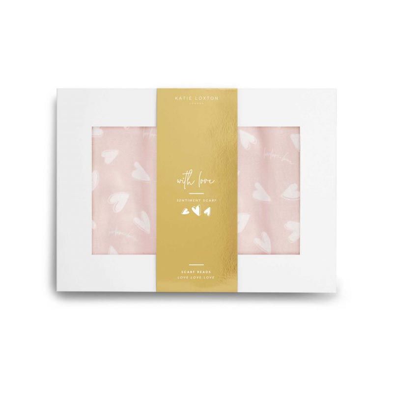 Skjerf WITH LOVE Blek rosa Katie Loxton 