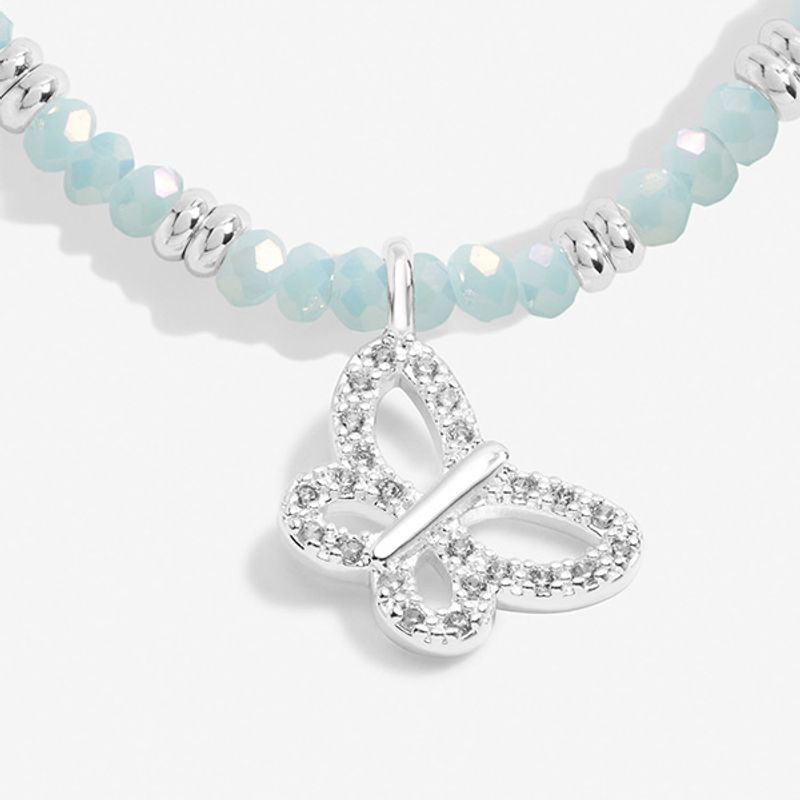 Armbånd BOHO BEADS BUTTERFLY blå Joma Jewellery