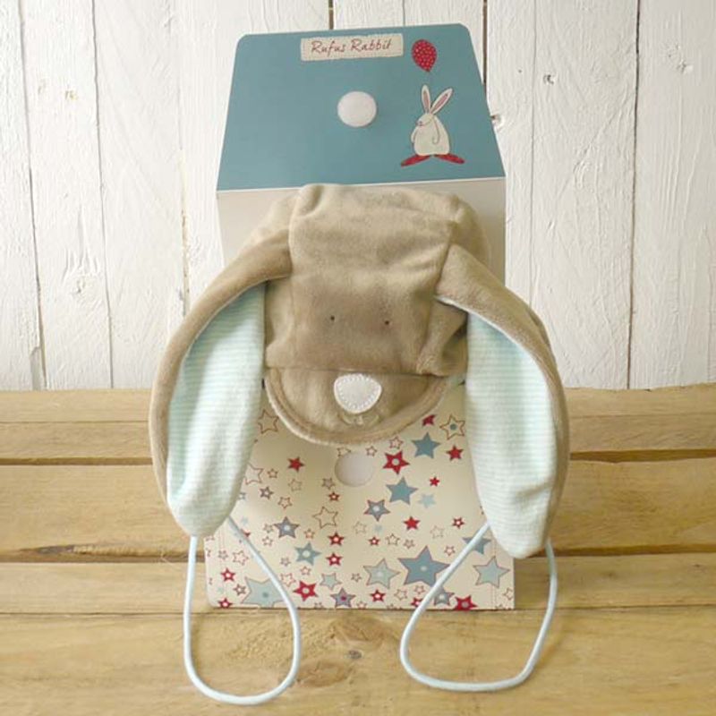 Baby Lue m kaninører Brun Rufus Rabbit