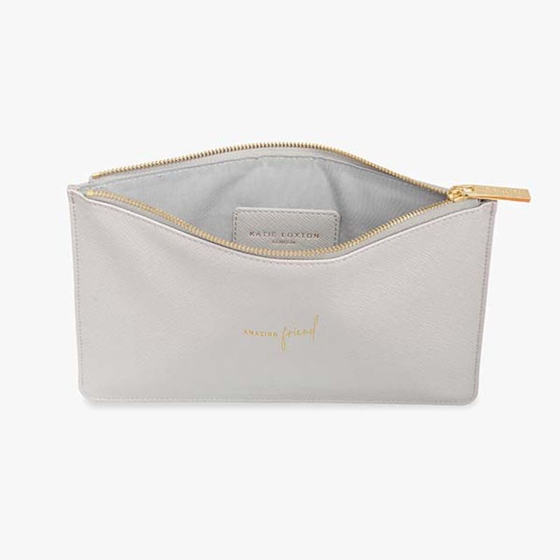Clutch veske AMAZING FRIEND grå Katie Loxton