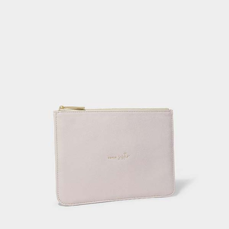 Clutch veske SUPER SISTER pastell lilla Katie Loxton