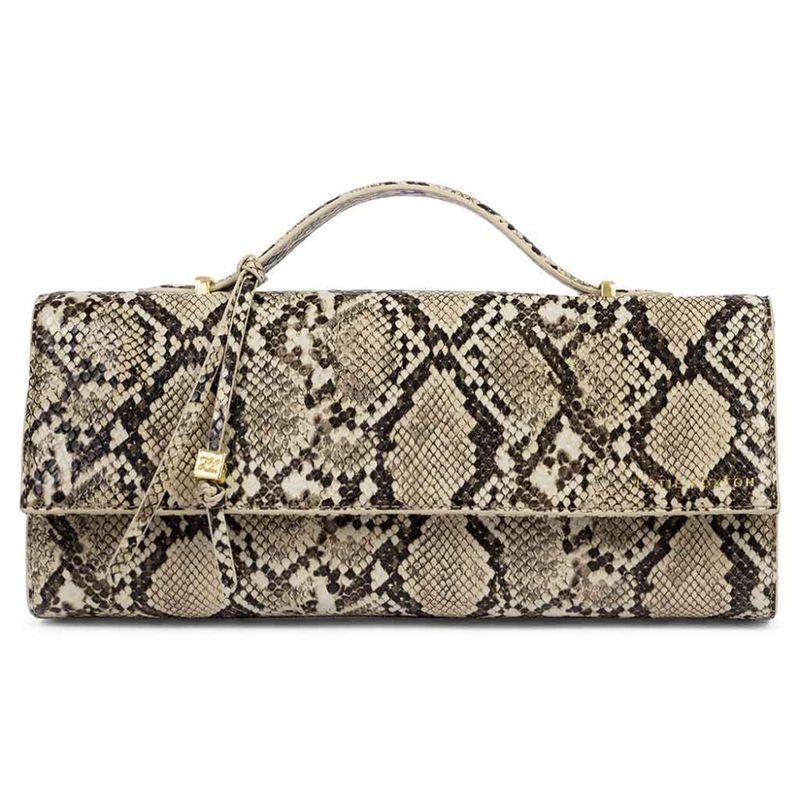 Clutch - håndveske ALMA faux snake slangeskinn Katie Loxton 