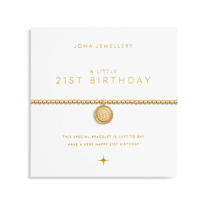 Hovedbilde Armbånd 21ST BIRTHDAY Gold A Little Joma Jewellery
