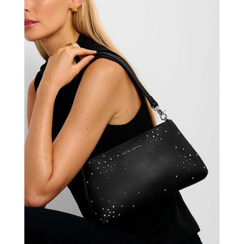 Clutch veske NOVA svart sølv Katie Loxton