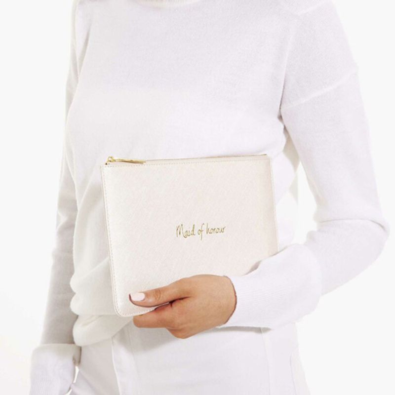 Clutch veske MAID OF HONOUR Perlehvit Katie Loxton