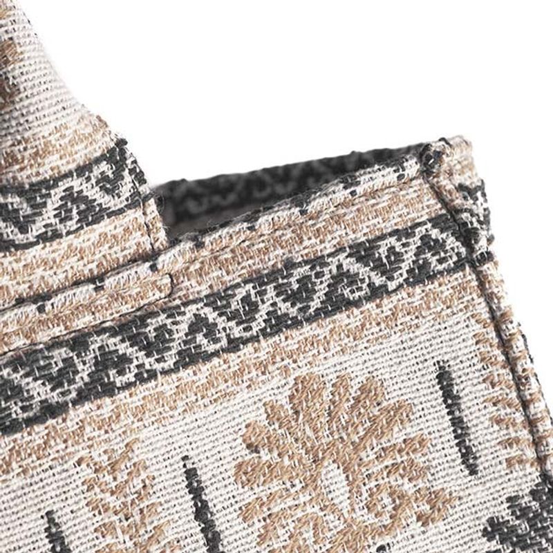 Shopper veske SUMMER SOUNDS beige mønster Depeche 