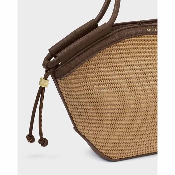 Håndveske - skulderveske FLORENCE RAFFIA brun Katie Loxton 