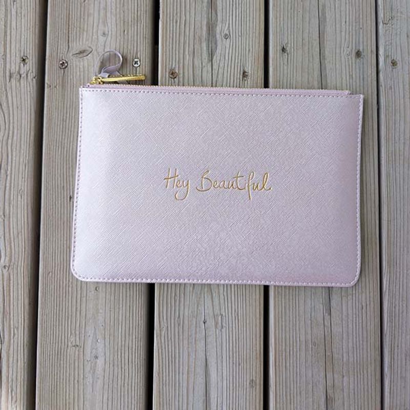 Clutch HEY BEAUTIFUL Rosa metallic Katie Loxton