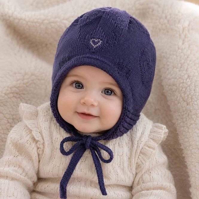 Hovedbilde Babylue Merinonull m Swarovski blå Maximo