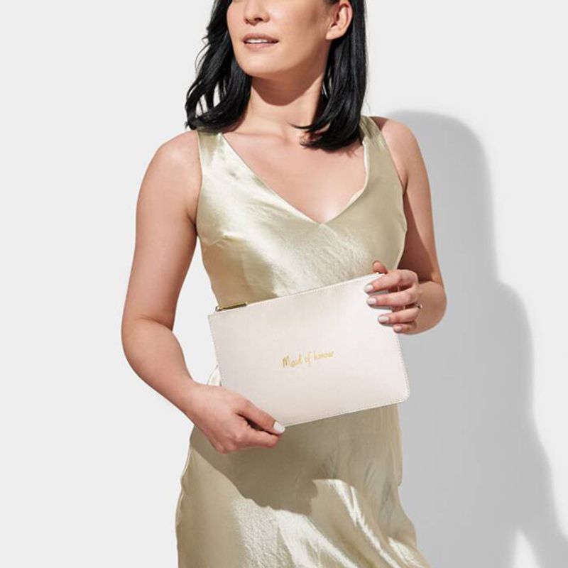 Clutch veske MAID OF HONOUR Perlehvit Katie Loxton
