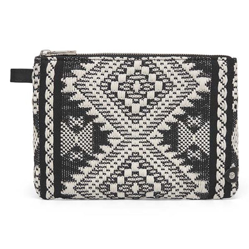 Clutch veske SOFT LUXURY svart offwhite Depeche