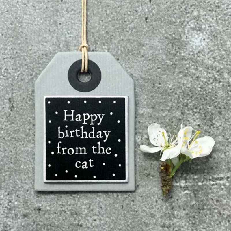 Tag Happy birthday from the cat East of India 