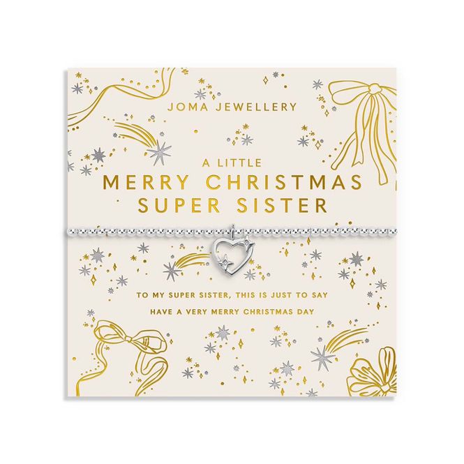 Hovedbilde Armbånd MERRY CHRISTMAS SUPER SISTER A Little Joma Jewellery
