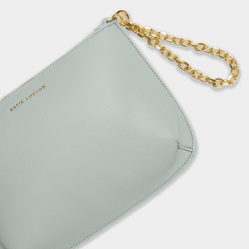 Clutch veske ASTRID CHAIN lys dus blå Katie Loxton