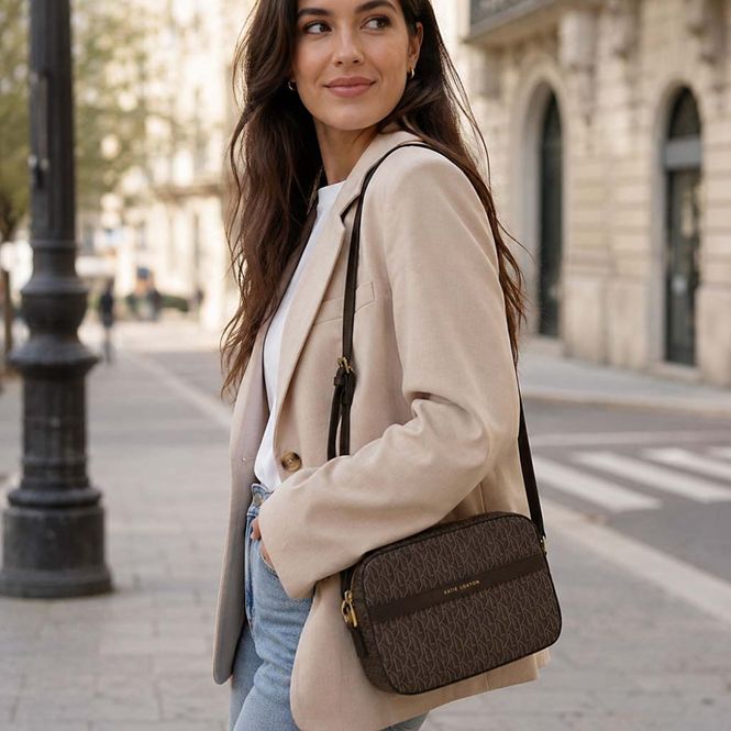 Hovedbilde Crossover veske SIGNATURE brun Katie Loxton 