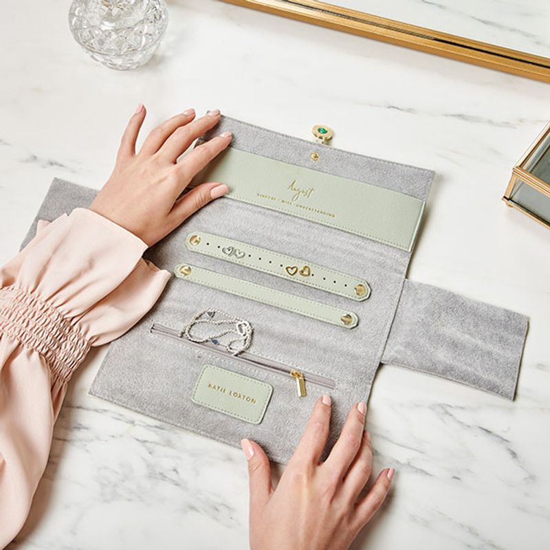 Smykkeskrin AUGUST fødselsstein Aventurine Katie Loxton