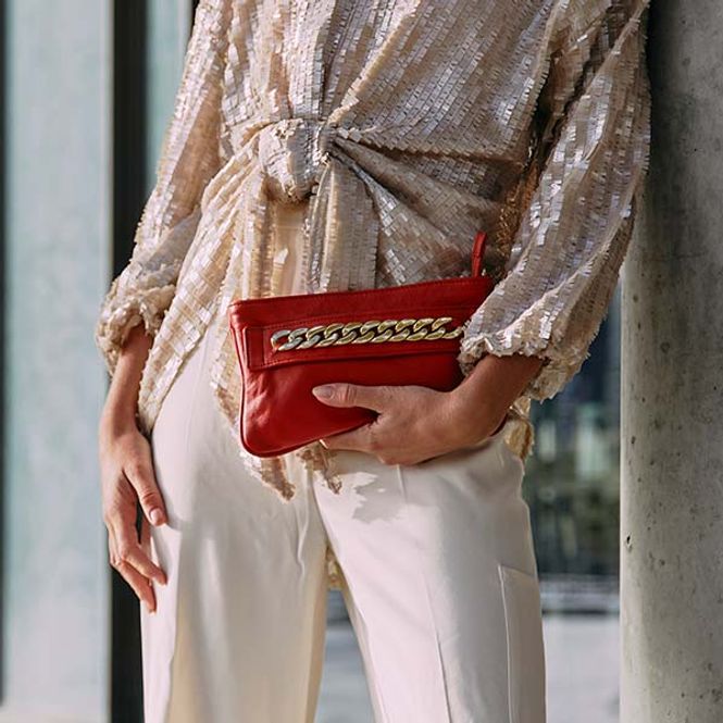 Hovedbilde Clutch veske NORDIC NIGHT rød Depeche