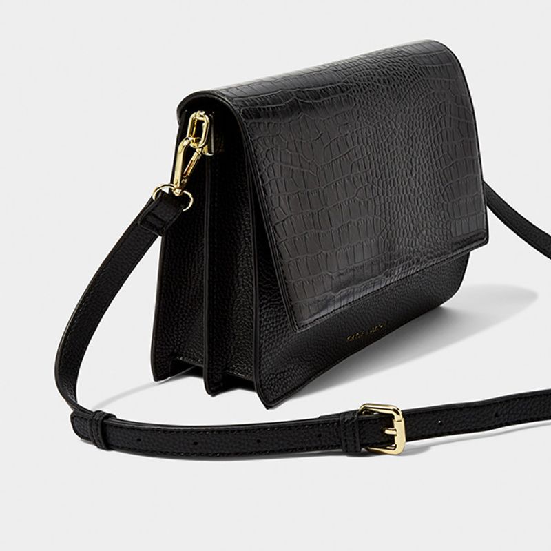 Crossover veske ORLA CROC svart Katie Loxton