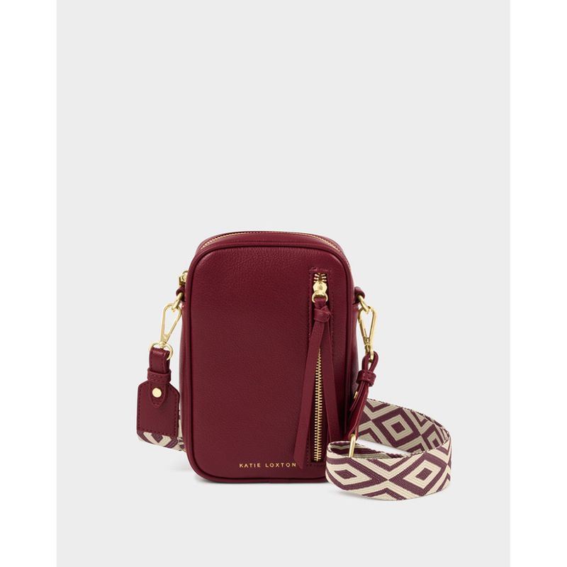 Mobilveske HALLIE cherry burgunder Katie Loxton