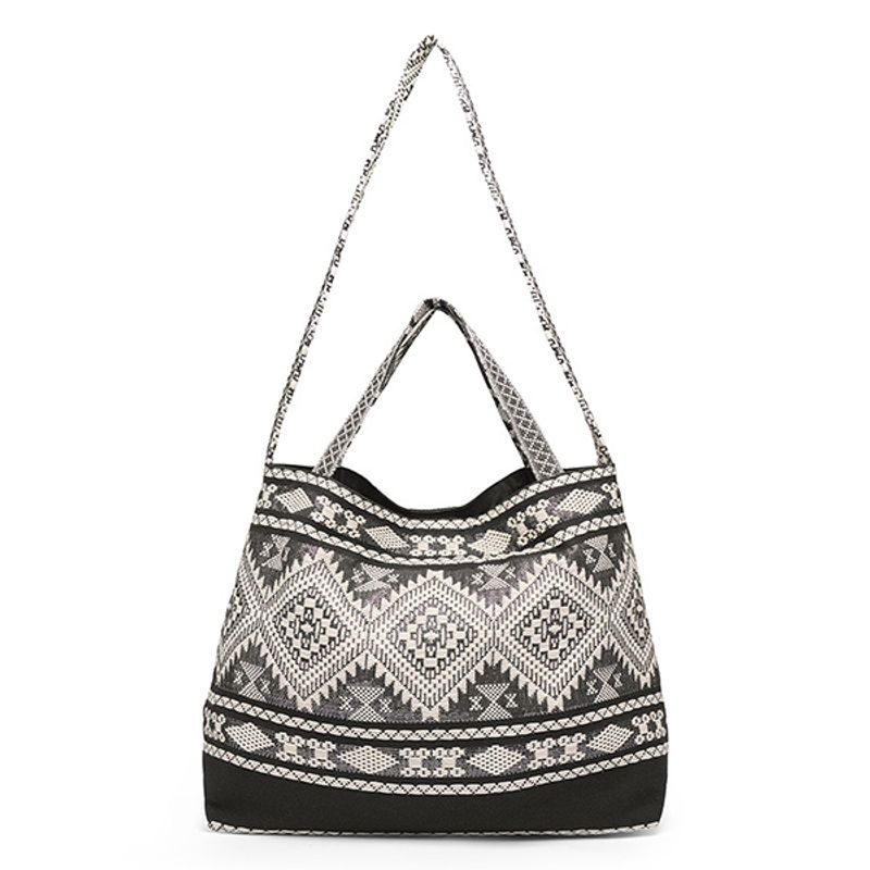 Shopper veske SOFT LUXURY svart offwhite Depeche