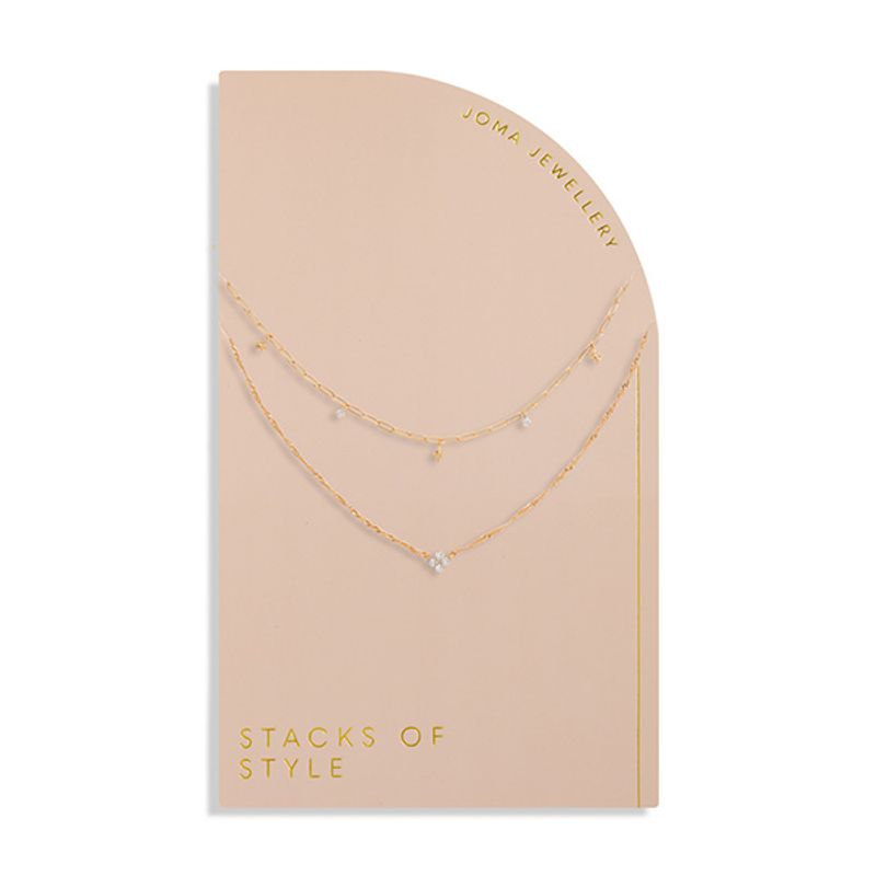 Smykke STACKS OF STYLE STJERNE 2 in 1 gull Joma Jewellery