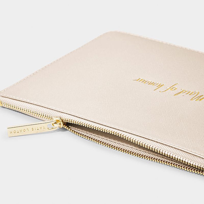 Clutch veske MAID OF HONOUR gull Katie Loxton