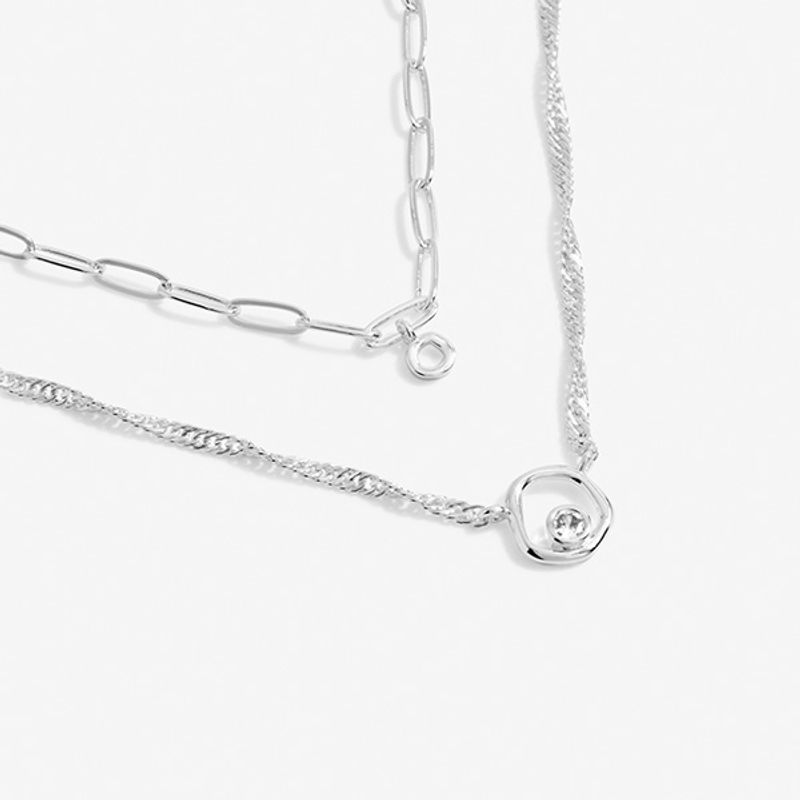 Smykke STACKS OF STYLE SIRKEL 2 in 1 sølv Joma Jewellery