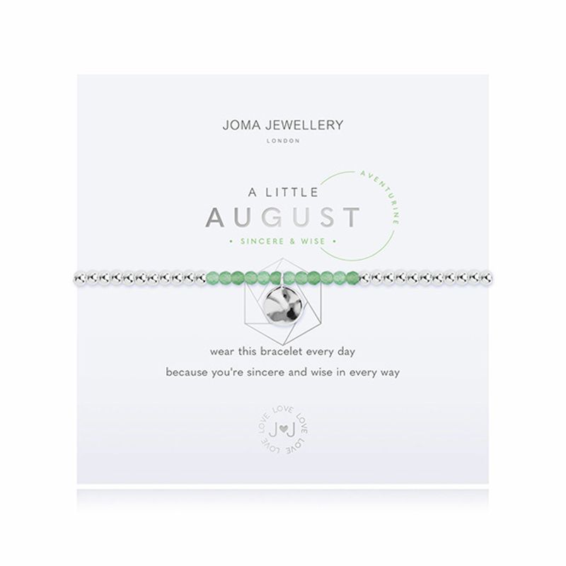 Armbånd AUGUST fødselsstein Aventurine Joma Jewellery
