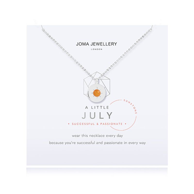 Smykke JULI fødselsstein Sunstone Joma Jewellery