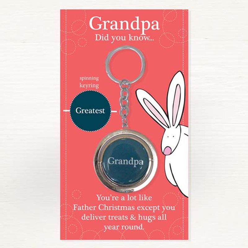 Nøkkelring Bestefar Greatest Grandpa Rufus Rabbit       