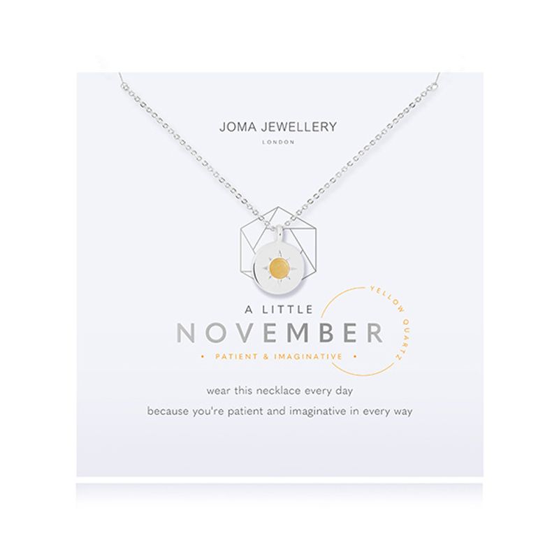 Smykke NOVEMBER fødselsstein Yellow Quartz Joma Jewellery