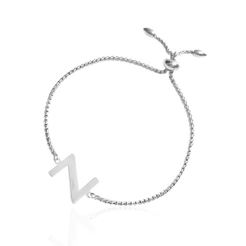 Armbånd bokstav Z sølv Ioaku