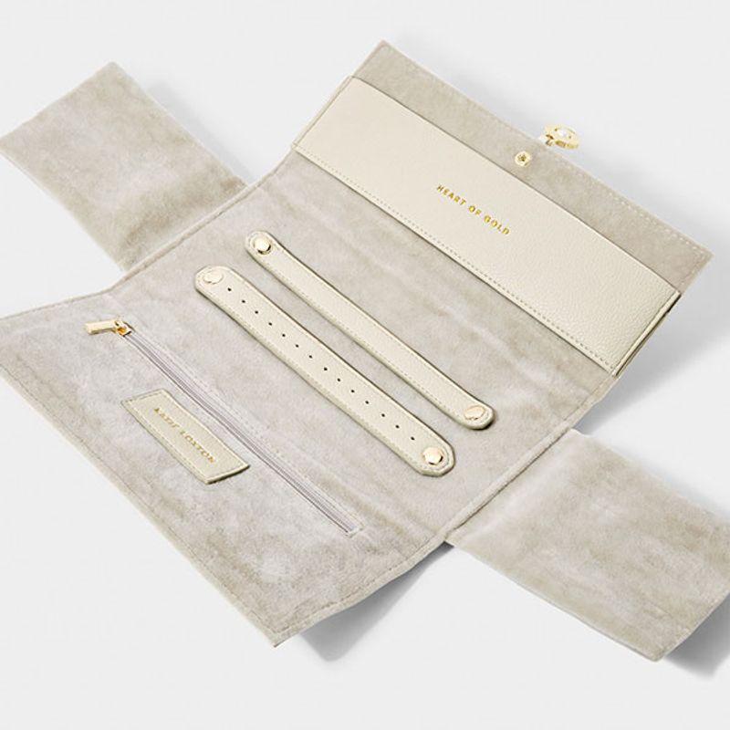 Reisesmykkeskrin HEART OF GOLD beige Katie Loxton