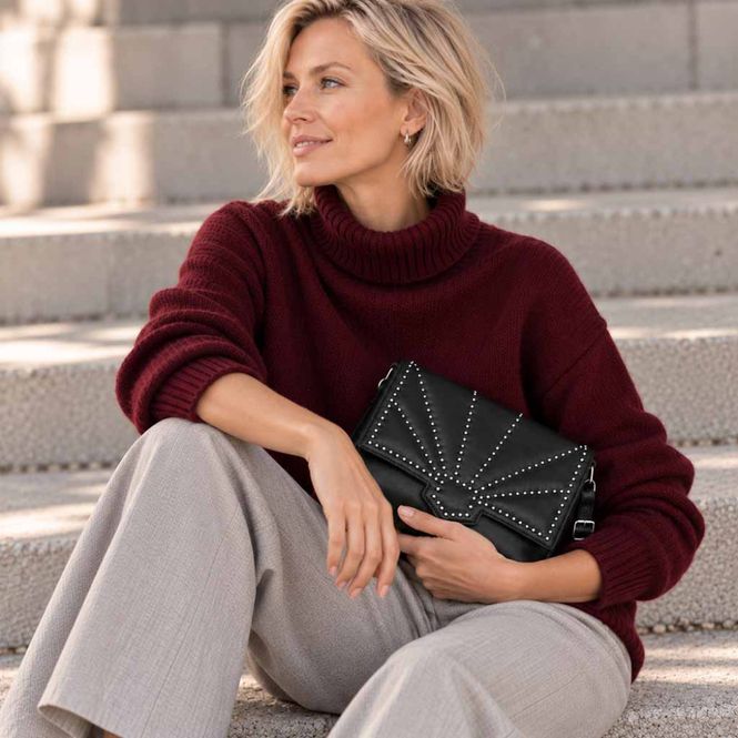Hovedbilde Clutch veske NIGHT STORIES svart - metall Depeche