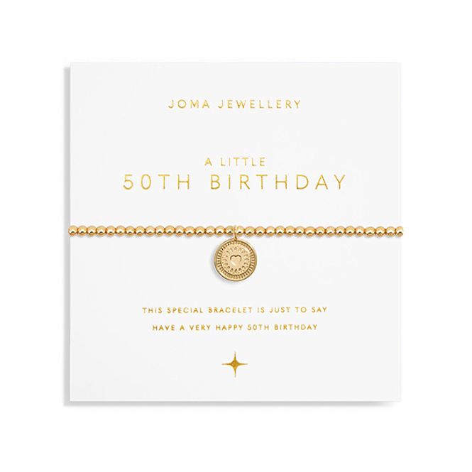 Hovedbilde Armbånd 50TH BIRTHDAY Gold A Little Joma Jewellery