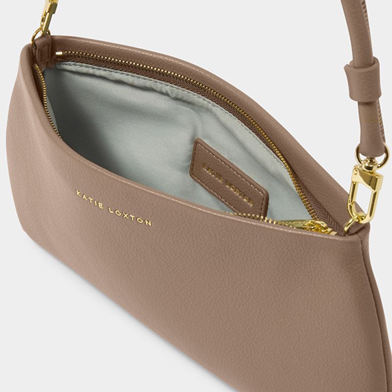 Clutch veske ASHA WRISTLET Mocha brun Katie Loxton